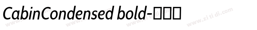 CabinCondensed bold字体转换 CabinCondensed bold字体转换